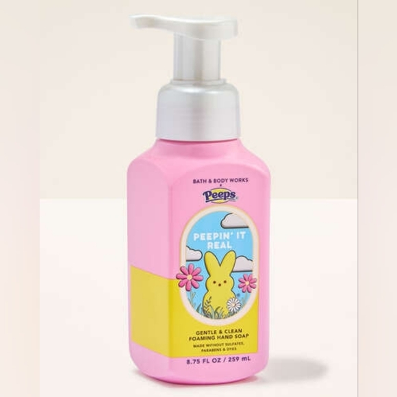 PEEPS Easter Basket w Peepin' It Real Pink Bunny Soap Bath & Body Works Collab - Picture 6 of 8